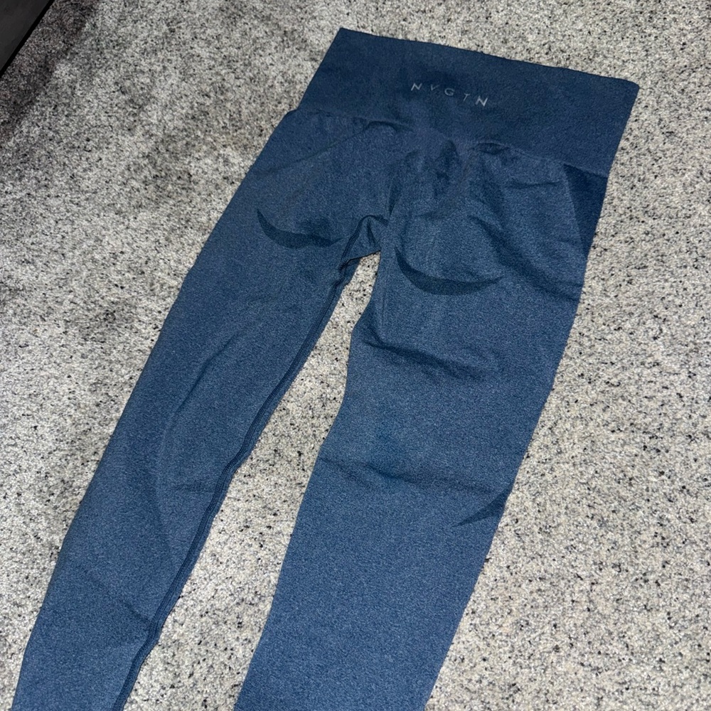 NVGTN Seamless High-Waist Leggings - Denim Blue